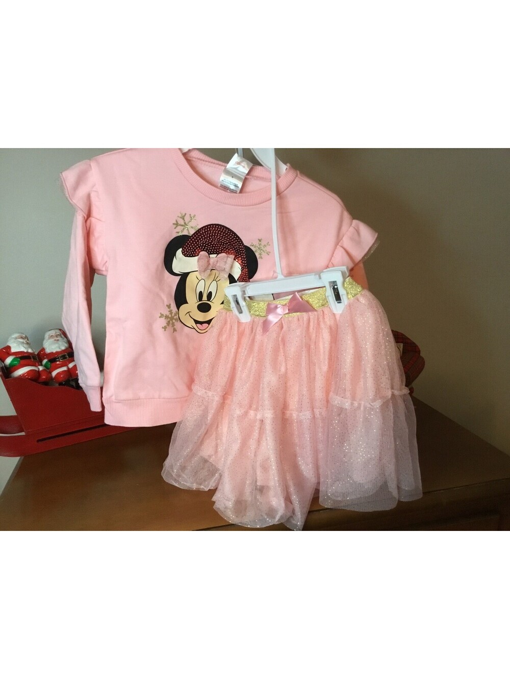 Girl’s Minnie Mouse Disney Christmas Outfit
